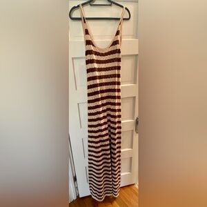 PEPPERMAYO Cinnamon Stripe Knit Maxi Dress